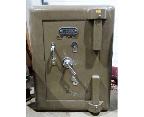 Cox safe, with label to interior door 'Stephen Cox and Sons Limited', 50 x 70 x 49 cmCondition ReportPlease note that this sa