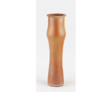 † JOANNA CONSTANTINIDIS (1927-2000); a tall narrow lustred porcelain pot with bulbous top and combed flat rim, impressed C ma