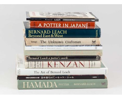 A collection of books on or by Bernard Leach, including one signed by Janet Leach (12). 