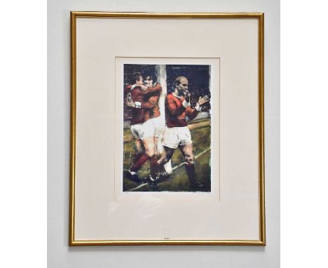 † HAROLD FRANCIS RILEY DL DLITT FRCS DFA ATC (1934-2023); pencil signed limited edition print, 'Best, Law and Charlton', 25/2