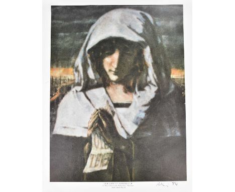 HAROLD FRANCIS RILEY DL DLITT FRCS DFA ATC (1934-2023); signed print, 'Our Lady Of Manchester', 50 x 37.5cm, unframed.