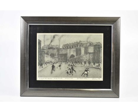 † HAROLD FRANCIS RILEY DL DLITT FRCS DFA ATC (1934-2023); heightened print, 'Liverpool Road Station, Manchester', artist's pr