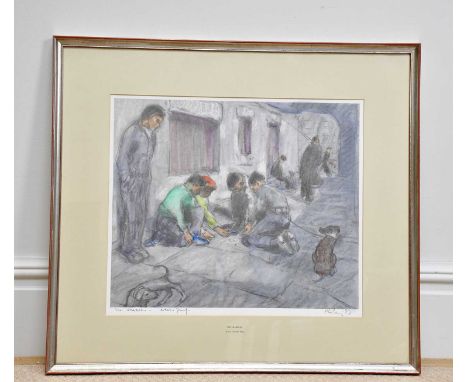 † HAROLD FRANCIS RILEY DL DLITT FRCS DFA ATC (1934-2023); signed artist's proof print, 'The Marbles', 47 x 54cm, framed and g