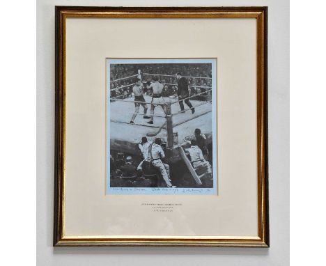 † HAROLD FRANCIS RILEY DL DLITT FRCS DFA ATC (1934-2023); pencil signed limited edition print, 'Jock McAvoy vs Archie Sexton 