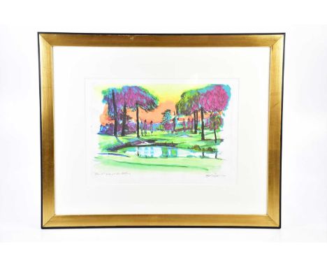 HAROLD FRANCIS RILEY DL DLITT FRCS DFA ATC (1934-2023); pencil signed print 'The 10th Hole at the Belfry', signed and dated 1