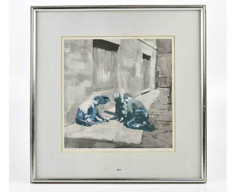 † HAROLD FRANCIS RILEY DL DLITT FRCS DFA ATC (1934-2023); pencil signed limited edition print, 'Marbles', numbered 194/500, 3