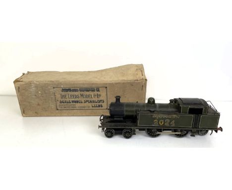 A Leeds Model Co O gauge, 0-6-4 clockwork locomotive, boxed, and another (2)attic stored 