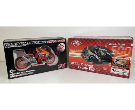 A Guitoy model of an Escala race bike, and another, both boxed (2) 