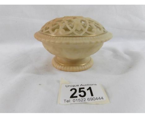A Royal Worcester posy bowl with fret work top.