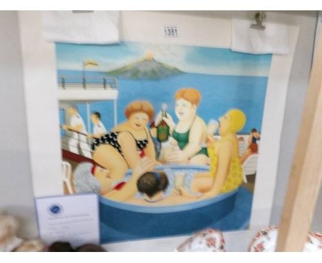 An unframed signed  limited edition print by Beryl Cook entitled 'Cruising' image 49 x 48 cm. ****Condition report**** In goo