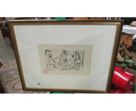 Pablo Picasso (1881-1973) Print entitled Peinture et Models stamped and signed in pencil. No provenance therefore offered as 