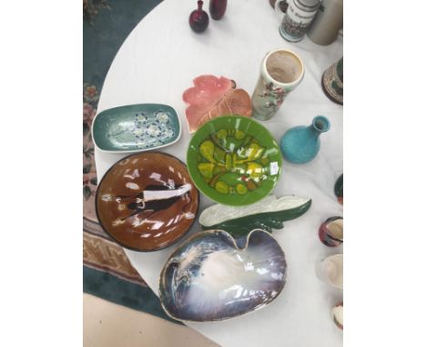 Quantity of ceramics to include Poole Delphis bowl, carltonware etc