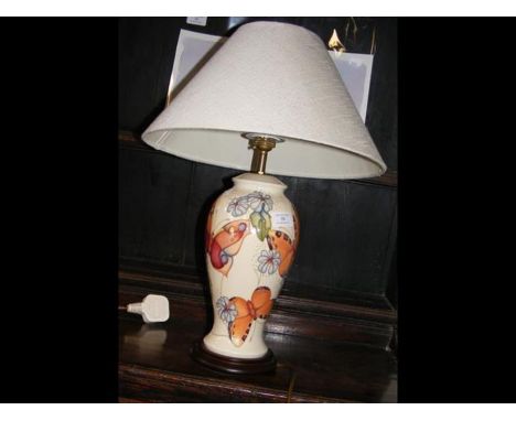 A Moorcroft Pottery table lamp