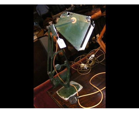 A 1940's Hadrill &amp; Horstmann counterbalance desk lamp 