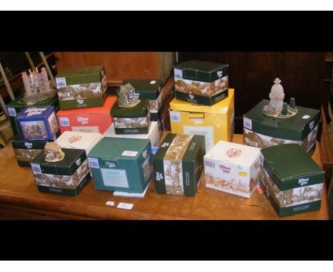 A collection of Lilliput Lane model buildings - boxed
