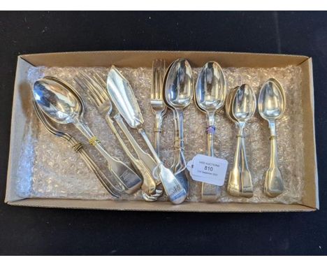 Selection of silver flatware 