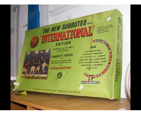 A vintage Subbuteo football game - International edition