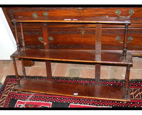 A 19th century mahogany wall shelf 