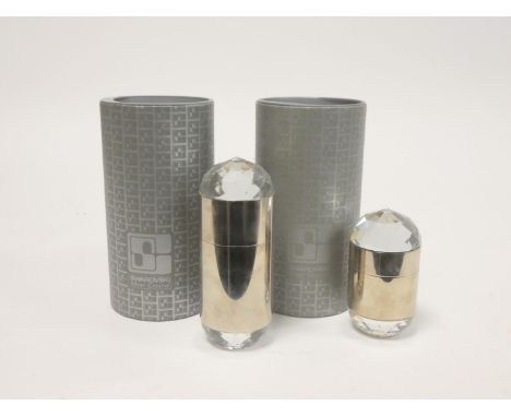 Swarovski Crystal. Boxed faceted crystal cigarette lighter article no.7500, along with a similar cigarette holder&nbsp;articl