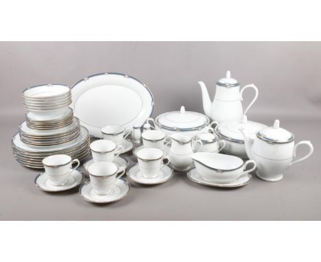 A forty eight piece Noritake 'impression' (P576) dinner/tea service. To include teapot, coffee pot, dinner plates, two tureen