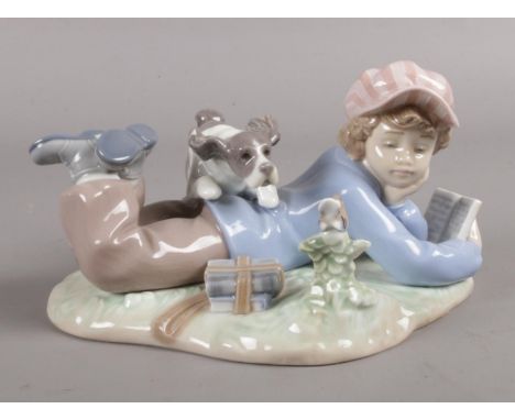 A Lladro figure. 5451 'Study Buddies'  