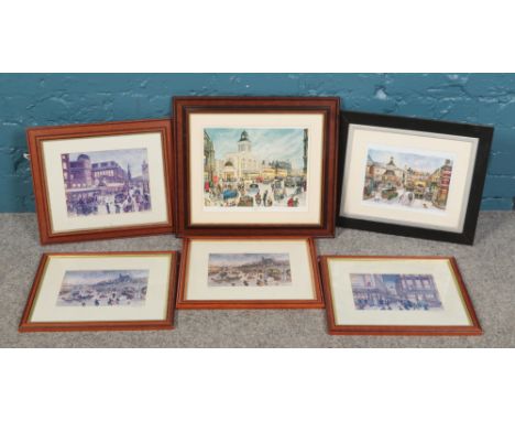 After Terry Gorman, twelve pencil signed prints. Including Telegraph and Star titled example, etc.  
