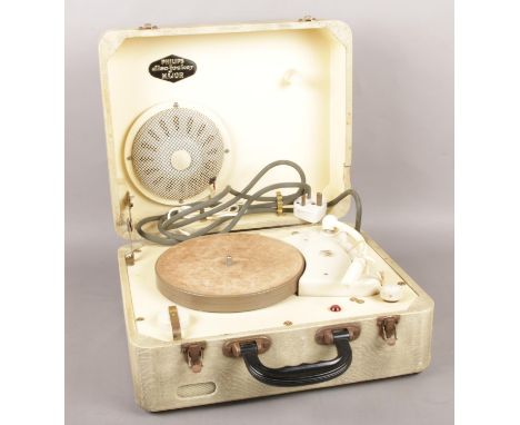 A vintage Philips 'Disc Jockey Major' (AG2121) portable record player  