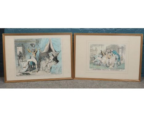 Two limited edition framed prints. 'Bandflures' by S.W. Fores No. 1569/2580 (29cm x 40 cm) &amp; 'The Morning after marriage'