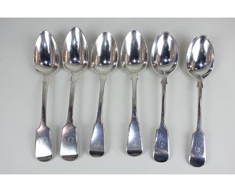 A pair of George III fiddle pattern silver tablespoons, maker James Ede &amp; Alexander Hewat, London 1809, a pair of fiddle 
