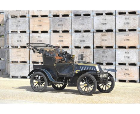 1903 De Dion Bouton 6hp Two-seater Registration no. AN 4307 Chassis no. 1903•Single family ownership since the 1980s•Largely 