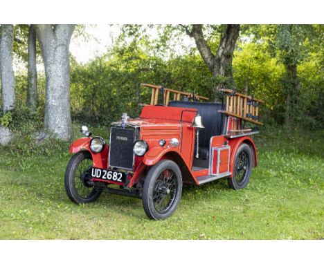 1929 Morris Minor Fire Tender Registration no. UD 2682 Chassis no. U24126 Engine no. U24772•The prototype of only six such ve