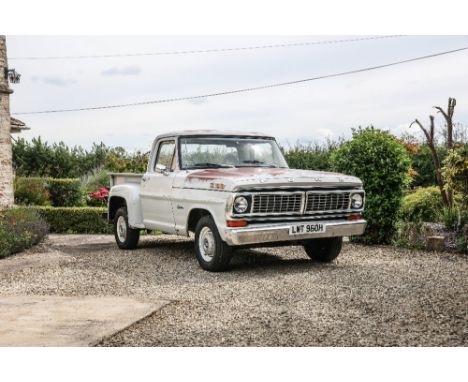 1970 Ford F-100 Stepside Short Bed Pickup Truck Registration no. LWT 960H Chassis no. F10AKH97105 Engine no. F2TE6015First in