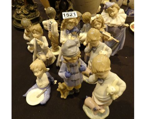 Eleven Nao figurines   CONDITION REPORT:  No visible chips, cracks or restoration.