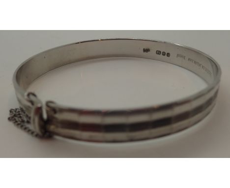 Hallmarked silver bangle