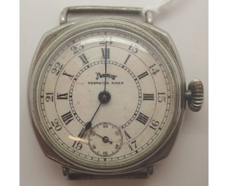 WWII Services Despatch Riders wristwatch   CONDITION REPORT:  This item is fully wound but not working at lotting.