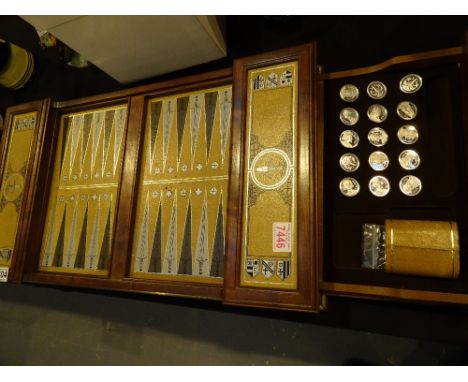 Franklin Mint Excaliber backgammon set