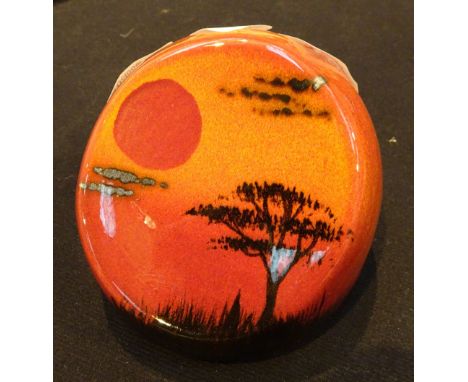 Poole pottery ceramic paperweight signed L Whitmarsh