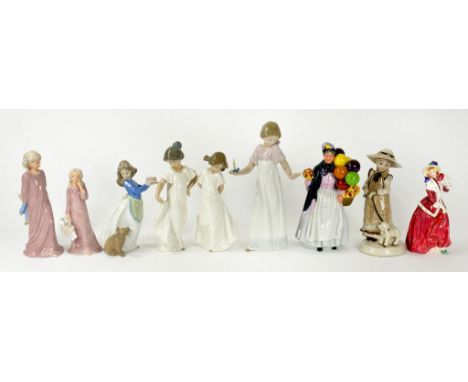 MISCELLANEOUS FIGURES, INCLUDING DOULTON LADY, NAO, ETC