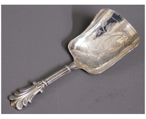 An 1853 George Unite &amp; Sons Birmingham silver caddy spoon 8g, 3.75in long 