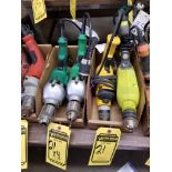 (4 Drills, Up To 1/2": (2) Hitachi, (1) Dewalt, & (1) Ryobi