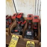 (3) Milwaukee Electric Drills, (1) Milwaukee 1/2" Impact, (2) M18 Hd12 Batteries
