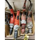 (2) Milwaukee Screwdrivers, (1) Milwaukee Hammer Drill, (1) Milwaukee Drill
