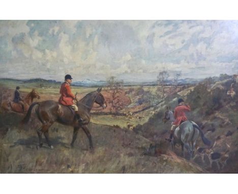 Lionel Edwards, British (1874-1954), Lanark &amp; Renfrew Foxhounds, lithograph, signed in pencil LL, 38cm x 52cm; together w