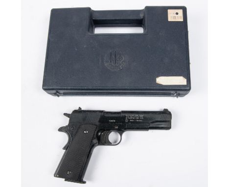 A .177" Colt Government 1911 CO2 repeater air pistol, number F52917126. GC (no magazine, not known if working), with its inst