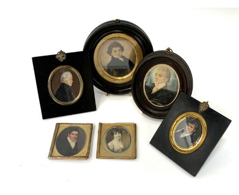 Six portrait miniatures Condition: Several have condition issues as can be seen from the images UK Postage: £21.56