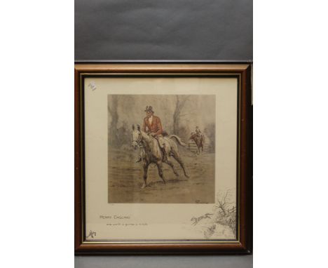 Snaffles limited edition print "Merry England and Worth a Guinea a Minute", numbered 257/750, 41 x 38 cm.
