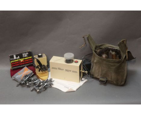 An Edwards Target Master with original receipt, together with a military hand chain saw stamped with a broad arrow and dated 