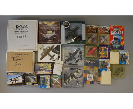 Twenty two boxed/carded diecast aircraft models in a variety of different scales by Corgi, Matchbox and others, including Cor