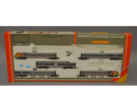 OO Gauge. Hornby R. 543 Advanced Passenger Train (APT) set. Overall G+ with pantograph, however missing track & controller.