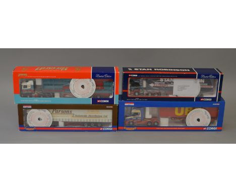 Four Corgi 1:50 scale trucks, included in this lot are CC12816, CC12205, CC13221 and CC12222. All come with certificates and 